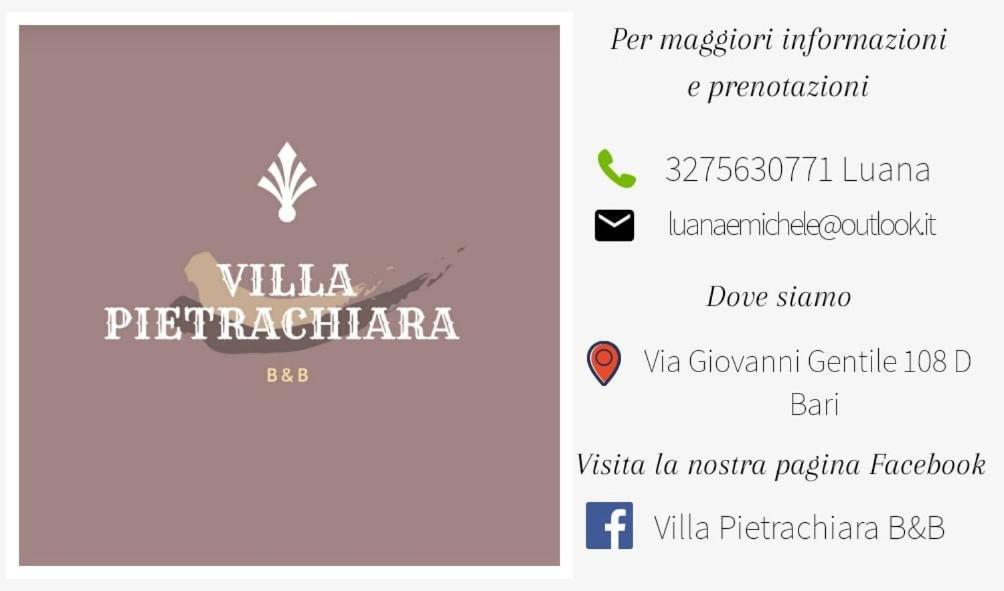 B&B Villa Pietrachiara Bari Exterior photo
